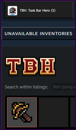 Steam Inventory Tab